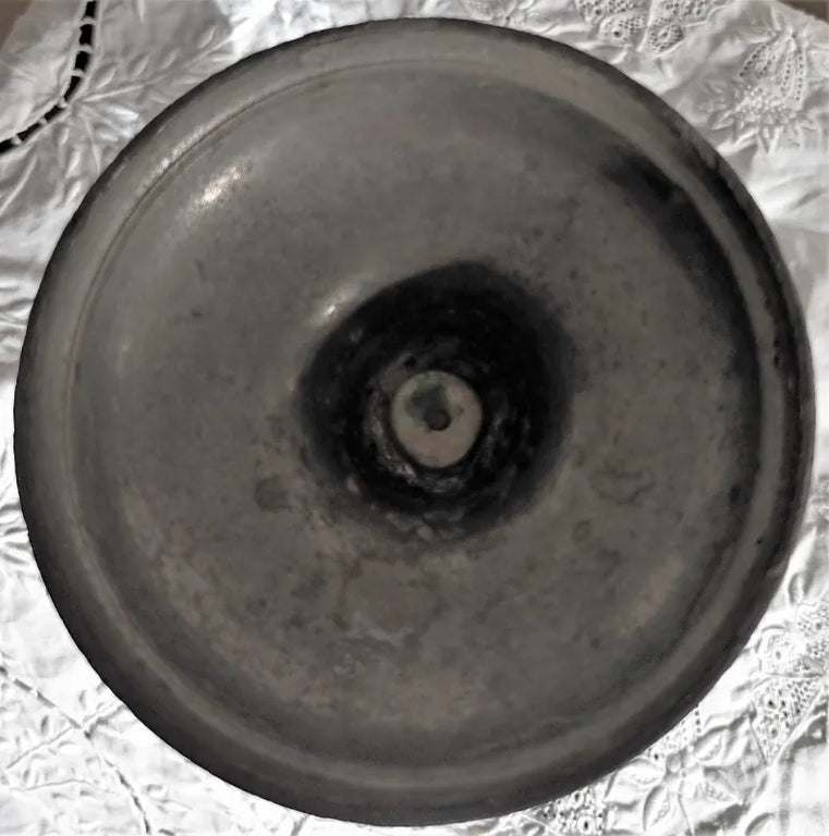 Antique English Georgian Pewter Candlestick