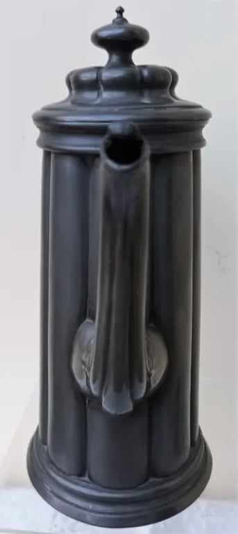 Antique Victorian Pewter Coffee Pot