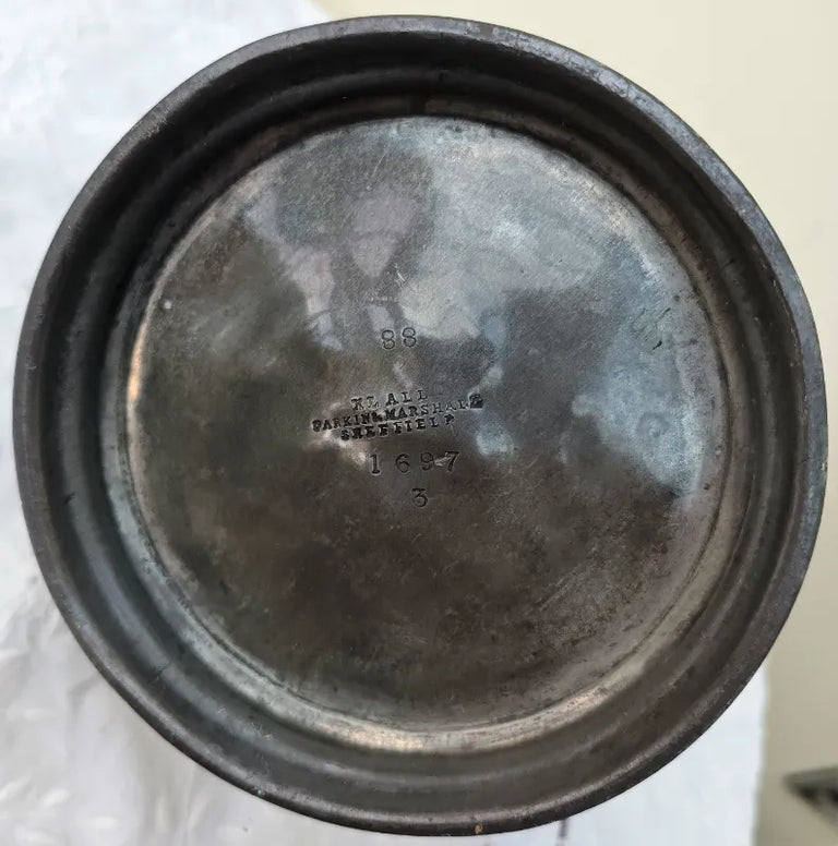 Antique Victorian Pewter Coffee Pot