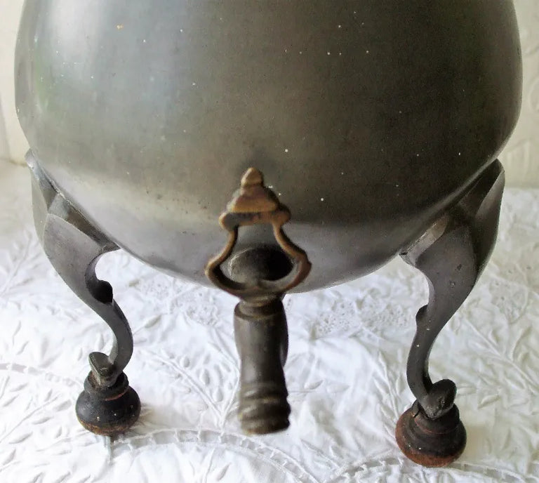 Antique Dutch or English Georgian Pewter Coffee Urn