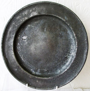 Antique English Georgian Pewter Dish / Plate