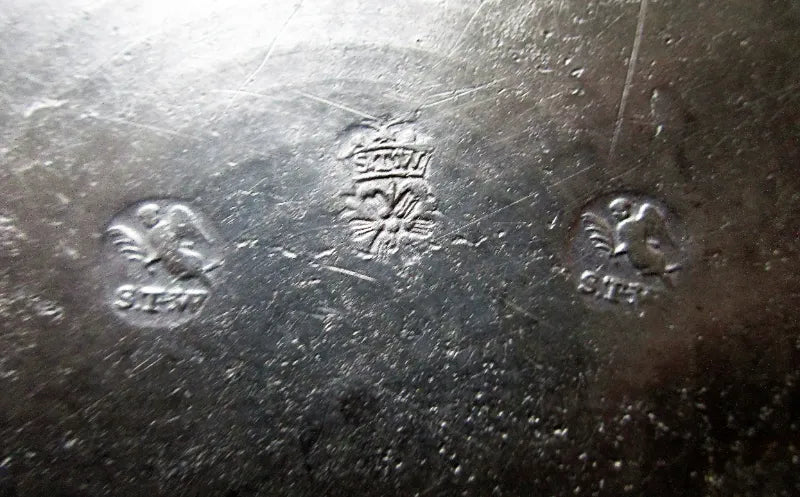 Antique English Georgian Pewter Dish / Plate
