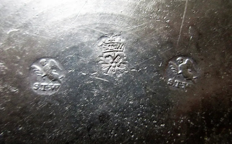 Antique English Georgian Pewter Dish / Plate