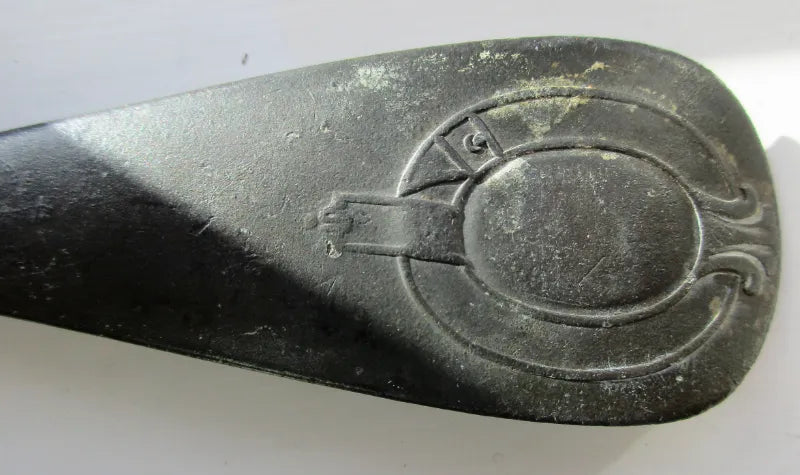 Antique English Victorian Pewter Ladle