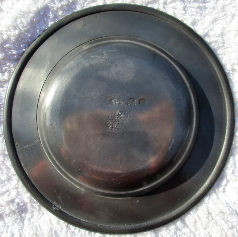 Antique English Georgian Pewter Ecclesiastical Paten