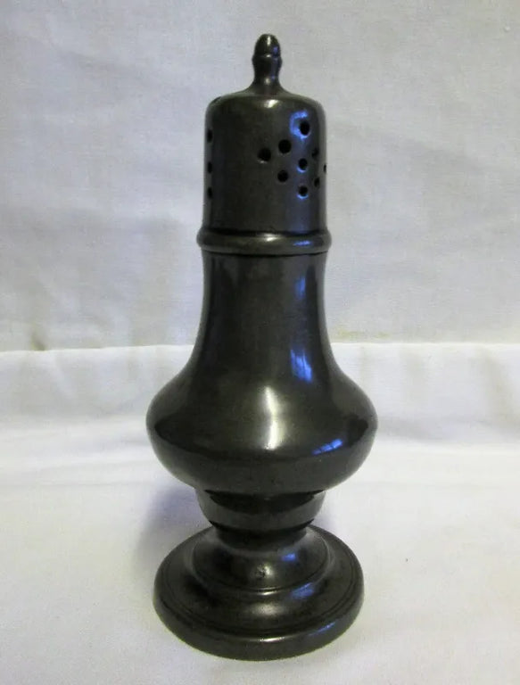 Antique English Victorian Pewter Pepper
