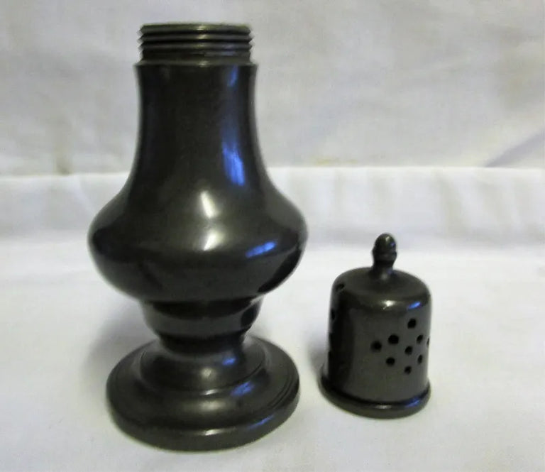 Antique English Victorian Pewter Pepper