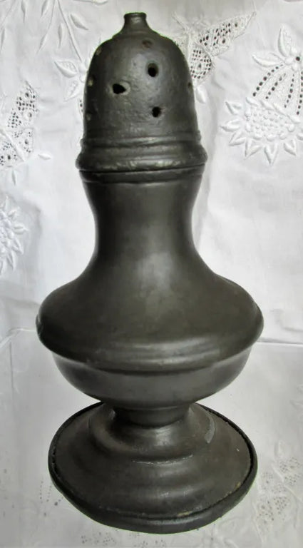 Antique English Victorian Pewter Pepper