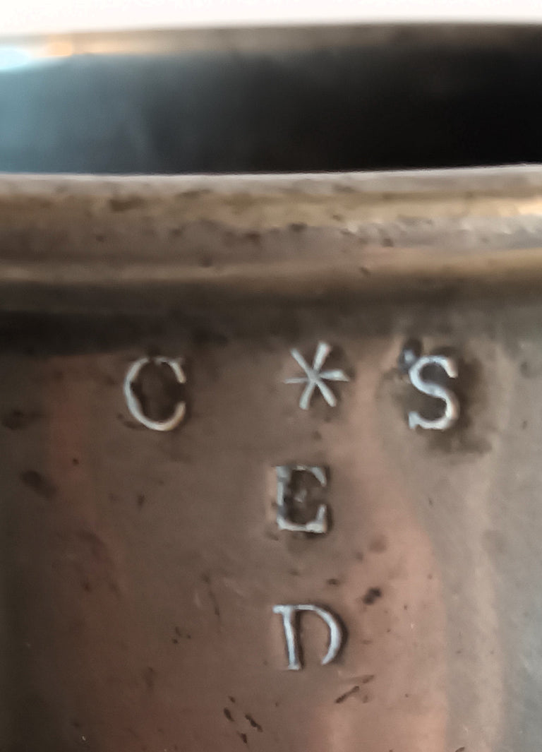 Pewter Pint Mug G. ELCOMB 1i