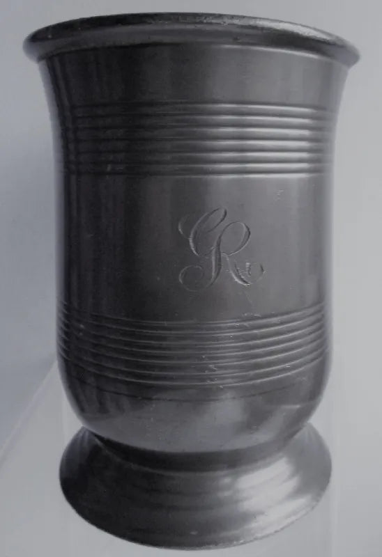 Antique English Victorian Pewter Pint Mug