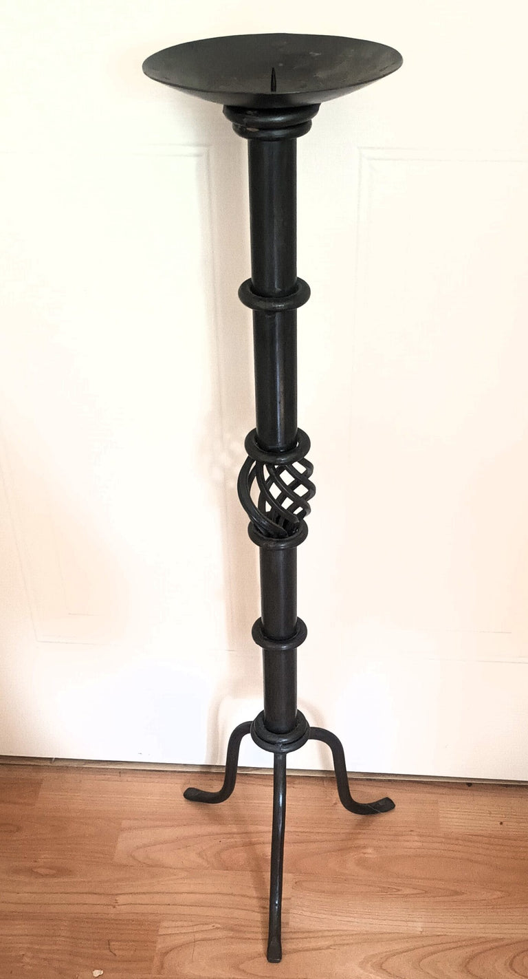 Pewter Pricket Candlestick 1a