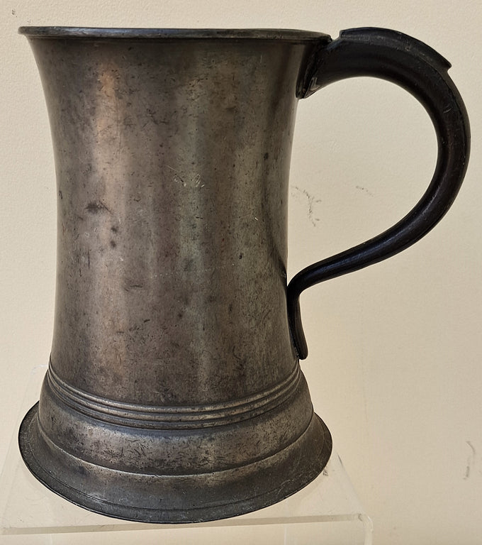 Pewter Quart Concave Mug 1a