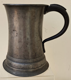 Pewter Quart Concave Mug 1a