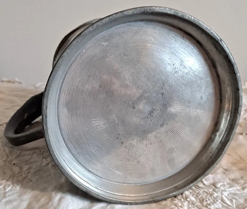 Antique English Victorian Pewter Quart Mug