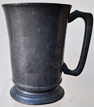 Antique English Victorian Pewter Quart Mug