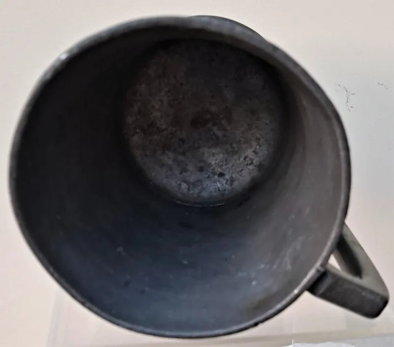 Antique English Victorian Pewter Quart Mug