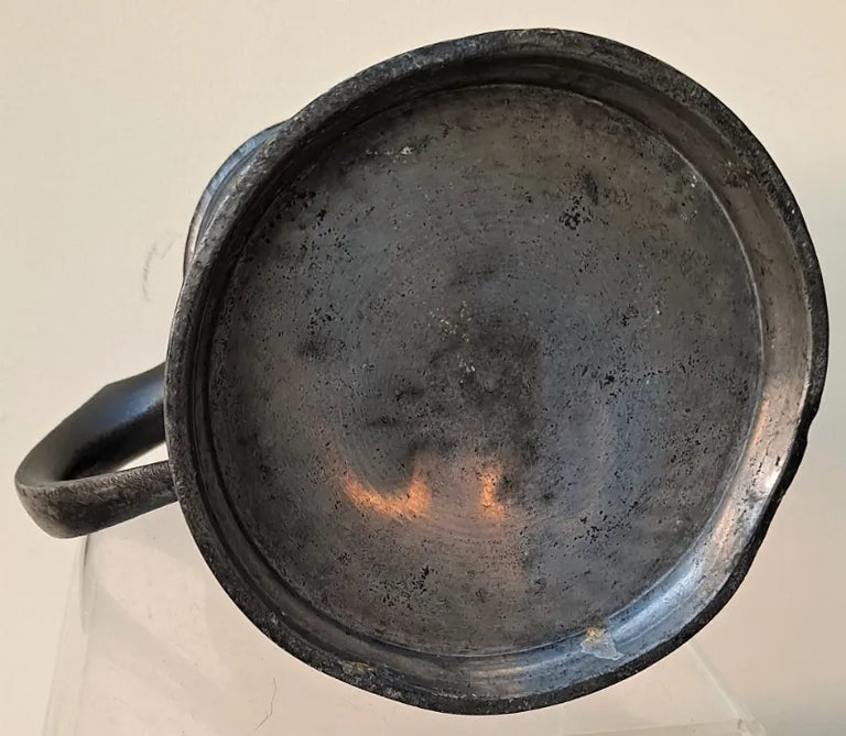 Antique English Victorian Pewter Quart Mug