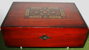 Victorian Ladies Pine Needlework Box