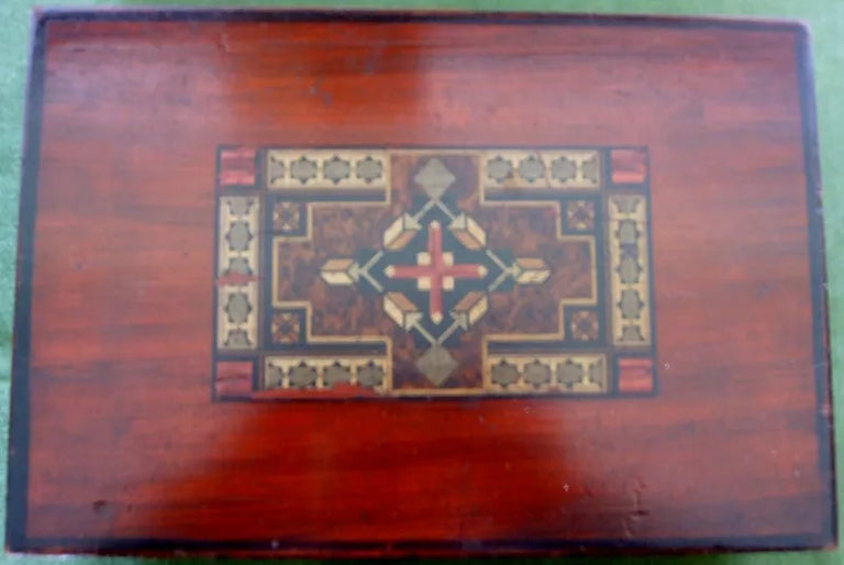 Victorian Ladies Pine Needlework Box