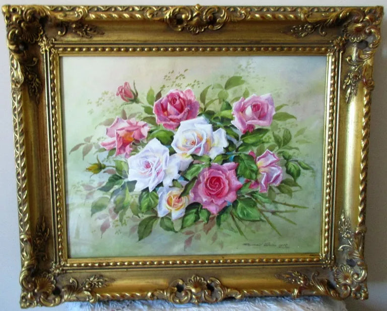 Pink & White ~ Watercolour ~ Reg Johnson ~ c. 1982