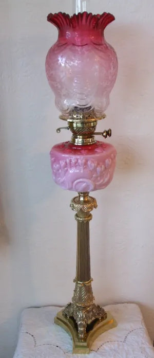 Antique English Georgian / Victorian Oil Lamp