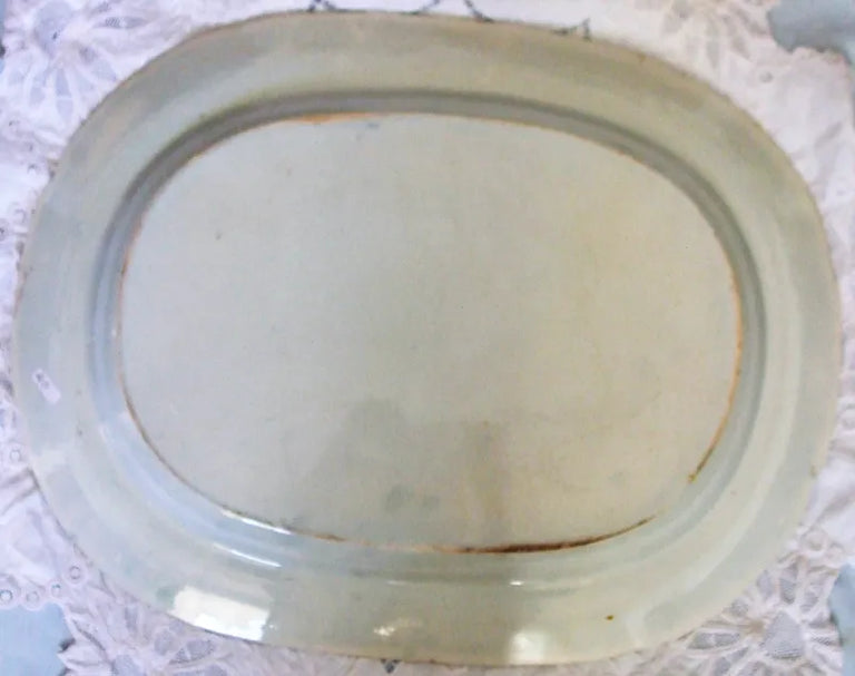 Antique Georgian Blue & White Transfer 