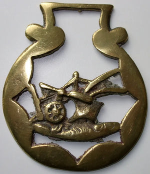 Vintage English "Plough" Horse Brass