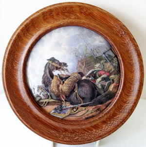 Antique Victorian Pratt-ware Pot-lid ~ "War"