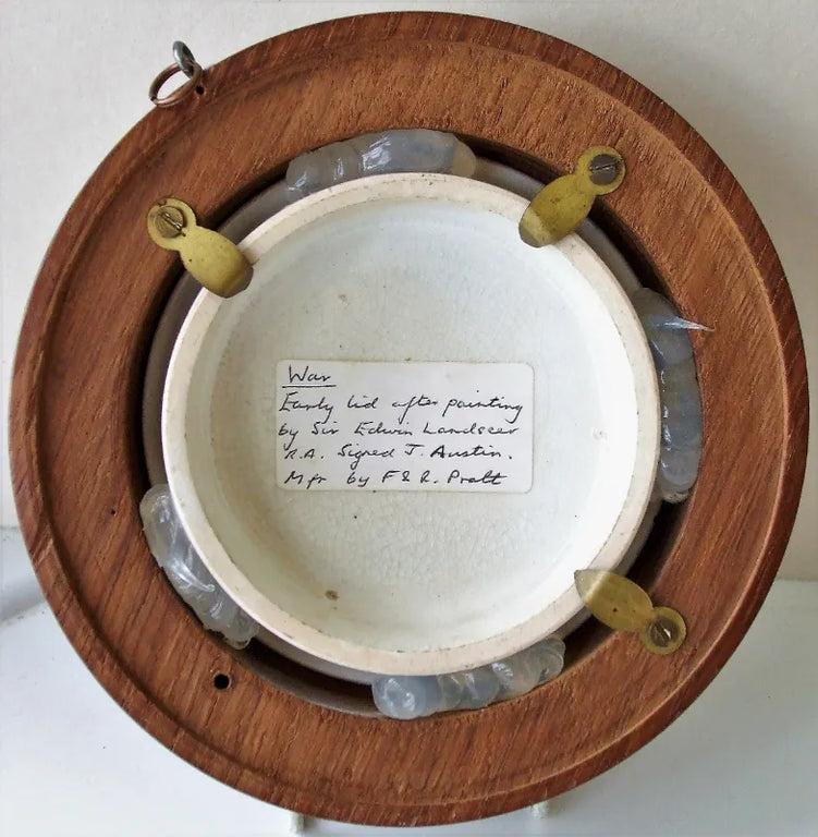 Antique Victorian Pratt-ware Pot-lid ~ 