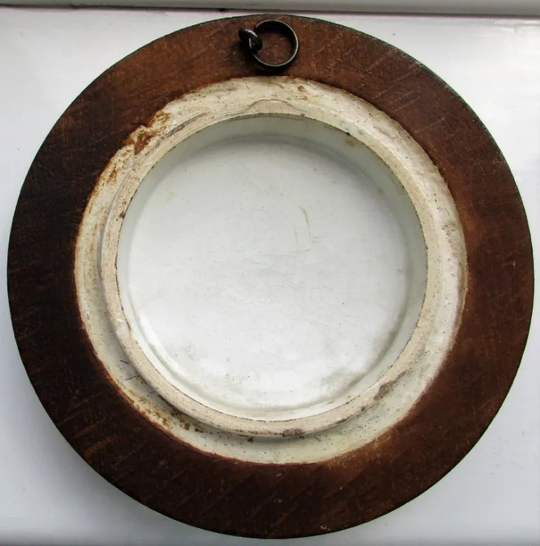 Antique Victorian Pratt-ware Pot-lid ~ 