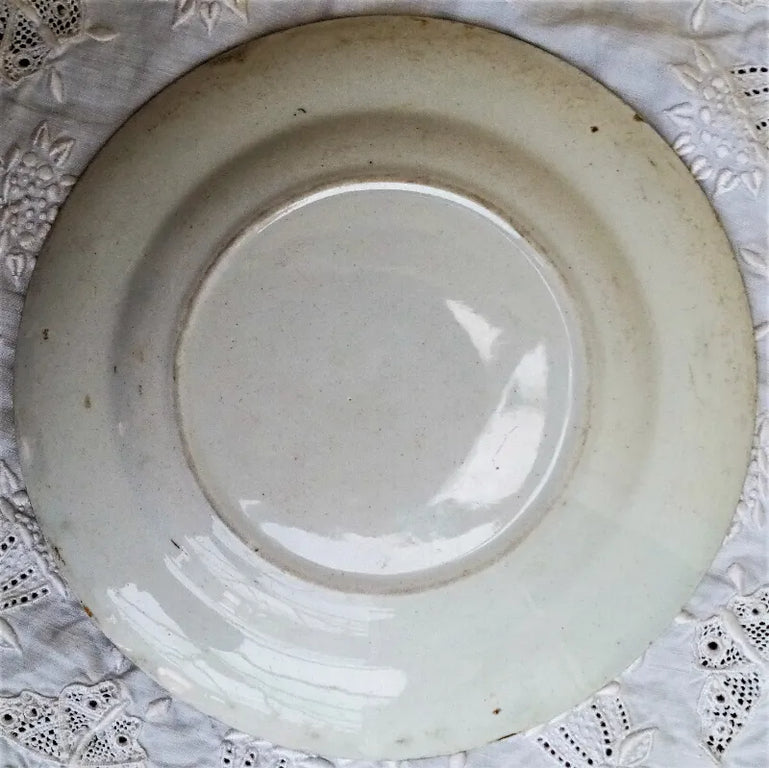 Antique Victorian Pratt-ware Tea Plate ~ 