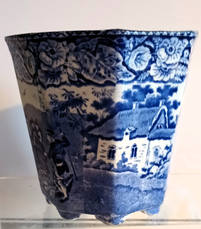 Antique Georgian Blue & White Transfer 