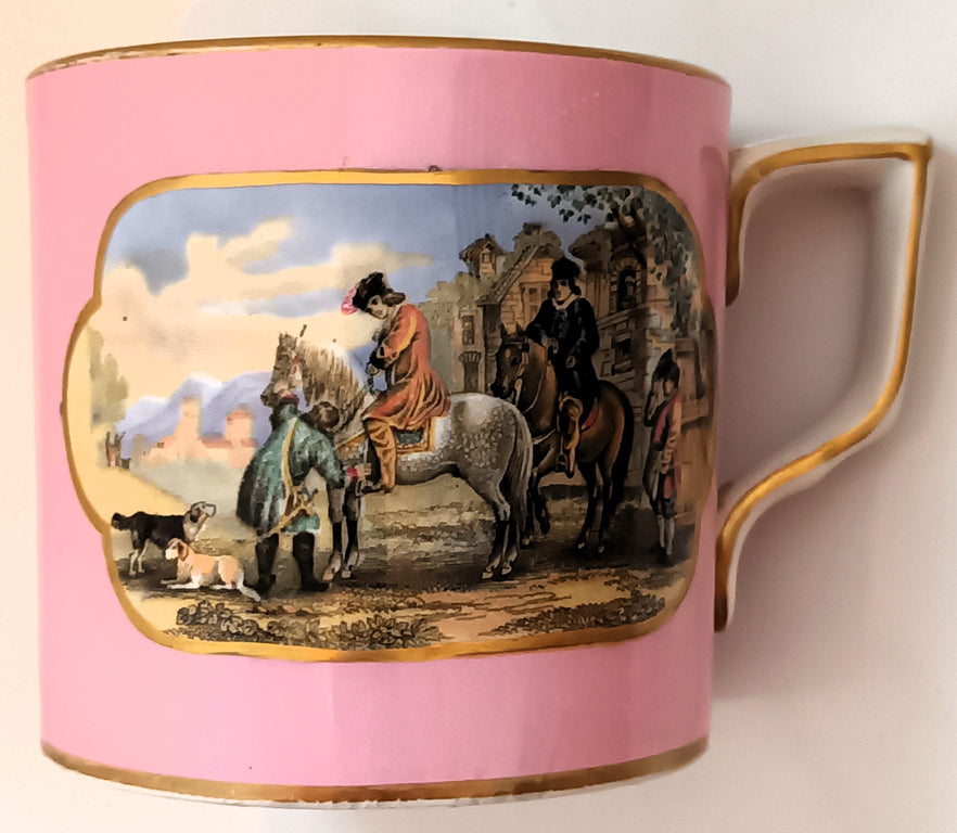Prattware Pint Mug 1a The Travellers Departure B 396