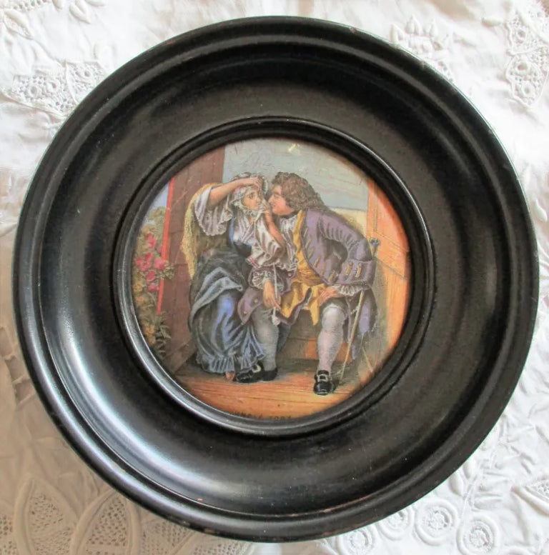 Prattware Pot Lid 328 Uncle Toby