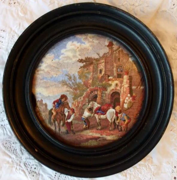 Prattware Pot Lid 324 The Farriers