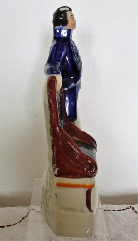 Antique Victorian Staffordshire Royal Portrait Figure ~ 