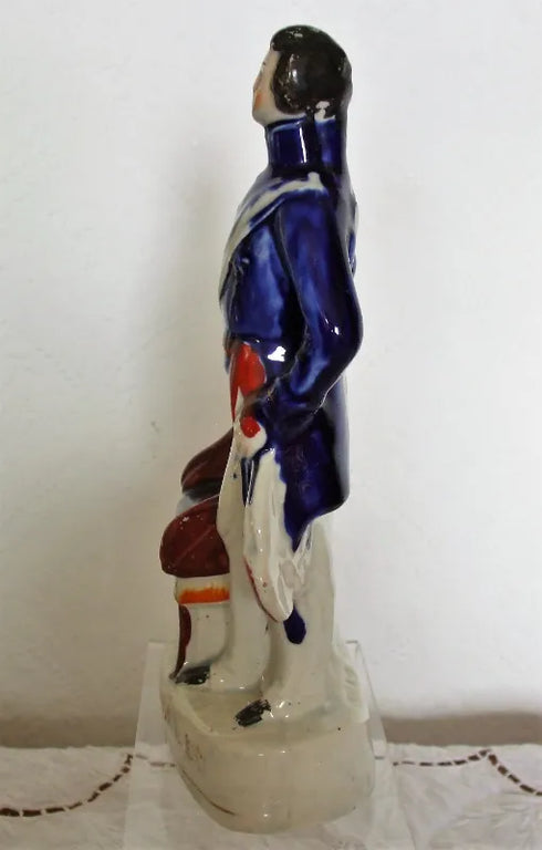 Antique Victorian Staffordshire Royal Portrait Figure ~ 