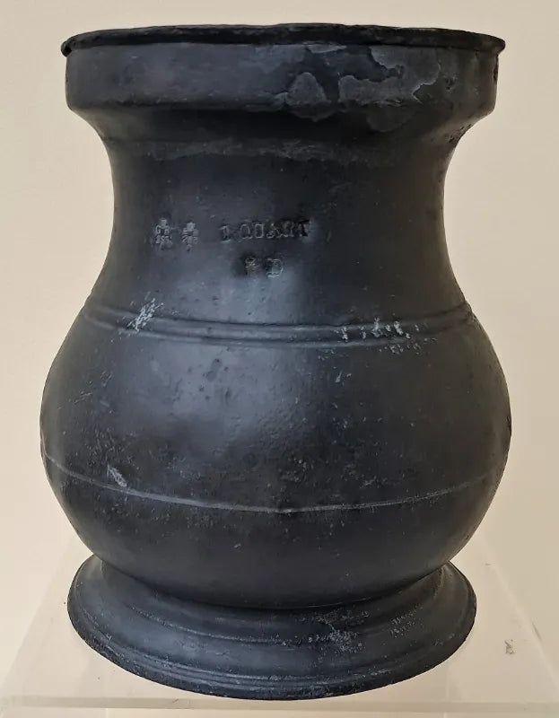 Antique English Georgian Pewter Quart Baluster Measure