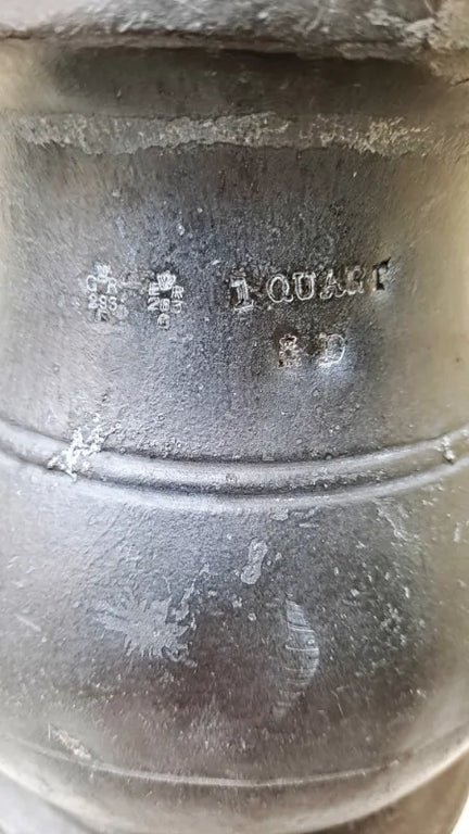 Antique English Georgian Pewter Quart Baluster Measure