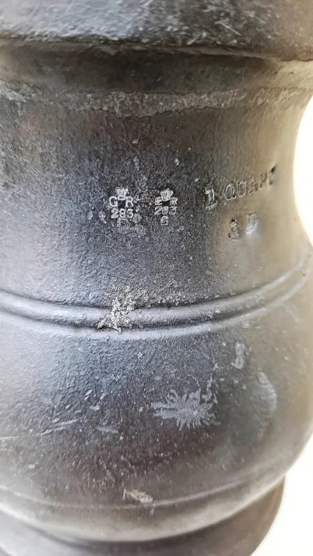 Antique English Georgian Pewter Quart Baluster Measure