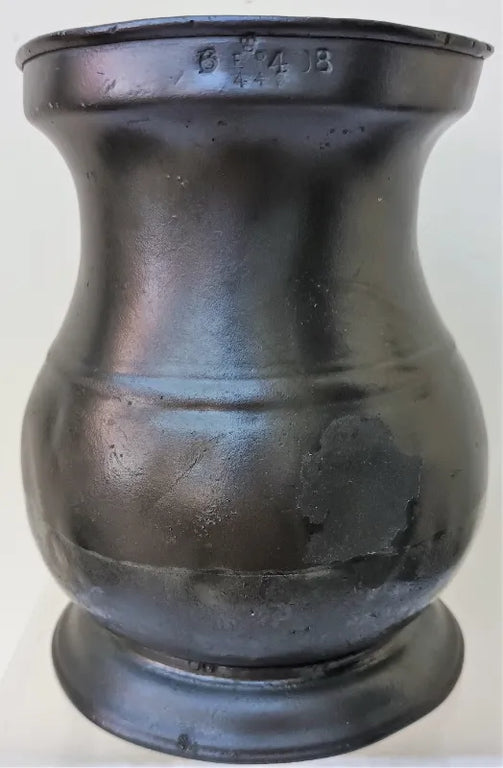 Antique English Georgian Pewter Quart Baluster Measure