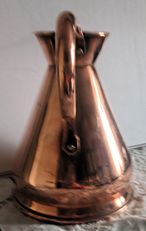 Antique English Victorian Copper Quart Harvest Measure