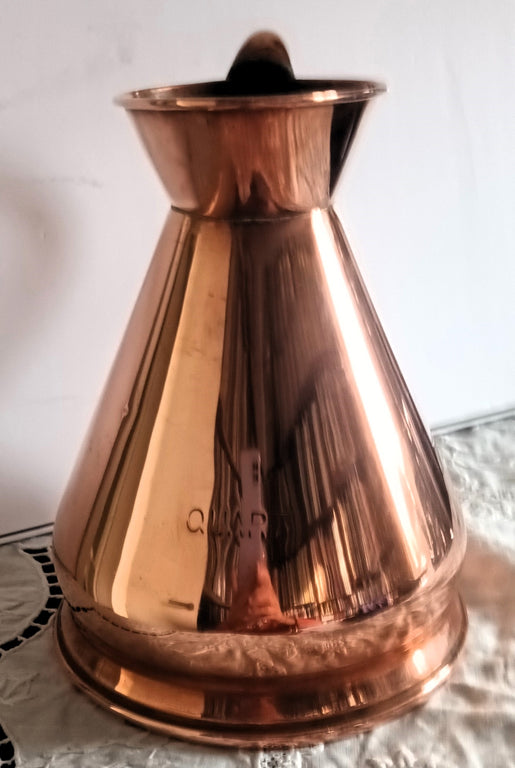Antique English Victorian Copper Quart Harvest Measure