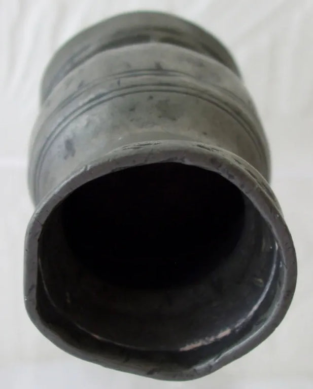 Antique English Victorian Pewter 1/4 Gill Baluster Measure