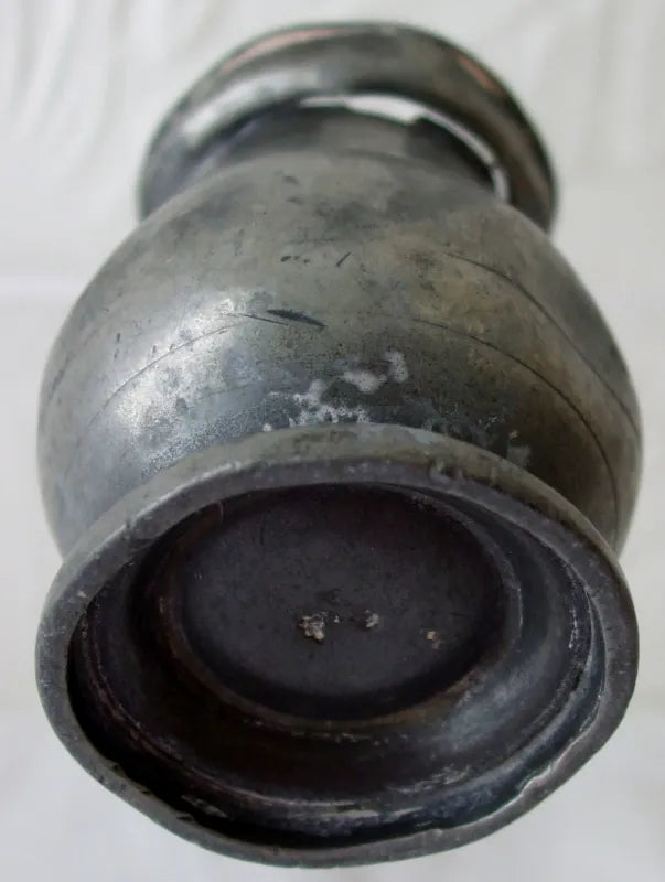 Antique English Georgian Pewter Quarter Gill Baluster Measure