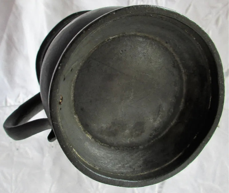 Antique English Georgian Pewter Quartern Baluster Measure