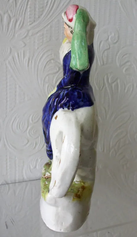 Antique Victorian Staffordshire Royal Portrait Figure 