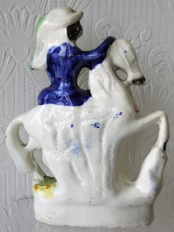 Antique Victorian Staffordshire Royal Portrait Figure 