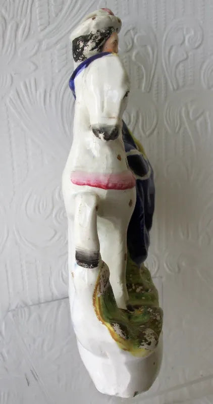 Antique Victorian Staffordshire Royal Portrait Figure 