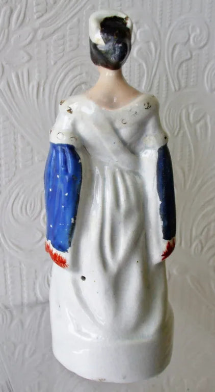Antique Victorian Staffordshire Royal Portrait Figure 